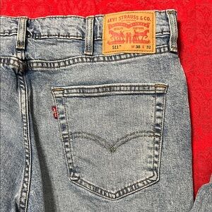 Levi’s 511 Slim Fit Jeans Men’s 38x32 Light Wash Denim